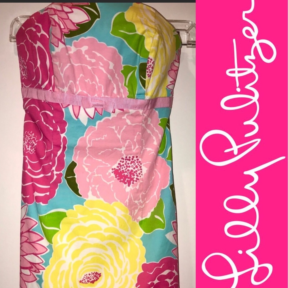 Lilly Pulitzer 🌴.Strapless Bowen Dress